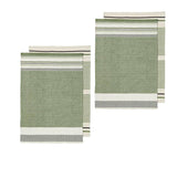 Darrahopens Home & Garden > Kitchenware Ladelle Intrinsic Set of 4 Cotton Kitchen Towels Bold Green