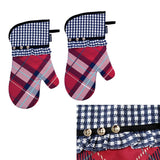 Darrahopens Home & Garden > Kitchenware Ladelle Khloe Multi Set of 2 Oven Mitts 18 x 33 cm