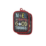 Darrahopens Home & Garden > Kitchenware Ladelle Set of 2 - Be Merry Kitchen / BBQ Pot Holder