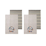 Darrahopens Home & Garden > Kitchenware Ladelle Set of 4 Aimer La Vie Kitchen / Cleaning 100% Cotton Tea Towels