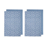 Darrahopens Home & Garden > Kitchenware Ladelle Set of 4 Homespun Cotton Kitchen Tea Towels 50 x 70 cm Denim