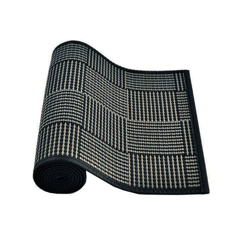 Darrahopens Home & Garden > Kitchenware Louis Bamboo Table Runner Black Grey 140 x 33cm