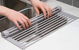 Darrahopens Home & Garden > Kitchenware Over The Sink Multipurpose Roll-Up Dish Drying Rack (52 x 33 cm)