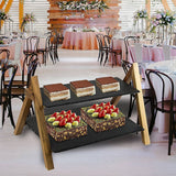 darrahopens Home & Garden > Kitchenware Party 2 Tier Cake Stand Slate Wedding Tiered Serving Stand Afternoon Tea