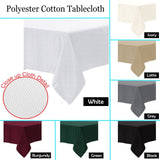 Darrahopens Home & Garden > Kitchenware Polyester Cotton Tablecloth Burgundy 150 x 220 cm