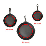 darrahopens Home & Garden > Kitchenware Pre Seasoned Cast Iron Skillet Fry Pan Set 3 Pcs Frying Pan Set