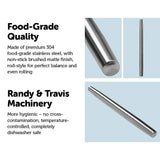 darrahopens Home & Garden > Kitchenware Professional Rolling Pin for Baking Premium 304 Stainless Steel Kitchen Rod