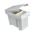 darrahopens Home & Garden > Kitchenware Pull Out Bin Kitchen Double Dual Slide Garbage Rubbish Waste 10L+20L
