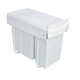 darrahopens Home & Garden > Kitchenware Pull Out Bin Kitchen Double Dual Slide Garbage Rubbish Waste 10L+20L