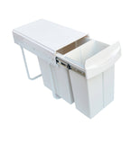 darrahopens Home & Garden > Kitchenware Pull Out Bin Kitchen Double Dual Slide Garbage Rubbish Waste 10L+20L