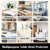 darrahopens Home & Garden > Kitchenware PVC Tablecloth Protector Table Cover Dining Table Cloth Plastic 2134x1070mm 1.5mm