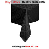 Darrahopens Home & Garden > Kitchenware Quality Origo Black Tablecloth 150 x 320 cm