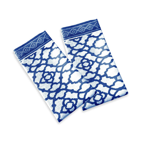 Darrahopens Home & Garden > Kitchenware Rans Set of 2 Cotton Vintage Napkins - Indigo