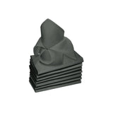 Darrahopens Home & Garden > Kitchenware Rans Set of 8 Lollipop Cotton Napkins - Charcoal