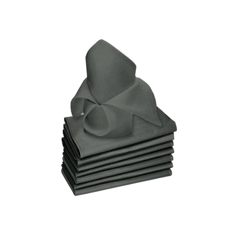 Darrahopens Home & Garden > Kitchenware Rans Set of 8 Lollipop Cotton Napkins - Charcoal