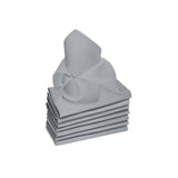 Darrahopens Home & Garden > Kitchenware Rans Set of 8 Lollipop Cotton Napkins - Grey