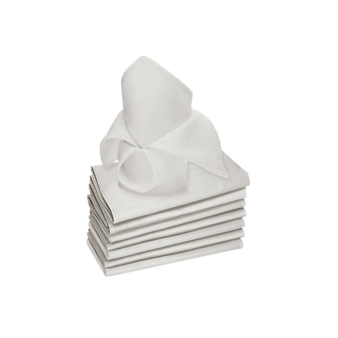 Darrahopens Home & Garden > Kitchenware Rans Set of 8 Lollipop Cotton Napkins - White