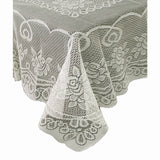 Darrahopens Home & Garden > Kitchenware Rose Lace Polyester Tablecloth Cream 130 cm Square