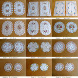 Darrahopens Home & Garden > Kitchenware Set of 2 Embroidered Doilies Floral 10