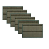 Darrahopens Home & Garden > Kitchenware Set of 6 Dreamtime Bamboo Table Placemats 30 x 45cm Taupe