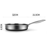 Darrahopens Home & Garden > Kitchenware Stainless Steel Frying Pan Non-Stick Cooking Frypan Cookware 32cm Honeycomb Double Sided