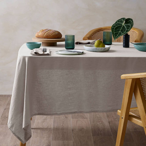 Darrahopens Home & Garden > Kitchenware Vintage Design Homewares Natural French Linen Tablecloth 150cm x 275cm