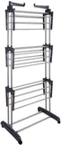 Darrahopens Home & Garden > Laundry & Cleaning 3 Tier Foldable Clothes Drying Rack for Laundry Dryer with Hanger Stand Rail Indoor