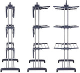 Darrahopens Home & Garden > Laundry & Cleaning 3 Tier Foldable Clothes Drying Rack for Laundry Dryer with Hanger Stand Rail Indoor