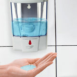 darrahopens Home & Garden > Laundry & Cleaning Automatic Liquid Soap/Alcohol Sanitizer Dispenser 700ML Hands-Free Sensor Wall