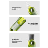 Darrahopens Home & Garden > Laundry & Cleaning Cleanix Multi-functional Cup Cleaning Brush Bottle Nipple Cleaning Tool Three-in-one