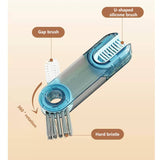 Darrahopens Home & Garden > Laundry & Cleaning Cleanix Multi-functional Cup Cleaning Brush Bottle Nipple Cleaning Tool Three-in-one