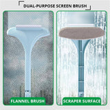 Darrahopens Home & Garden > Laundry & Cleaning Cleanix Multifunctional Glass Cleaner Screen Brush Double Sided Window Cleaning Blue