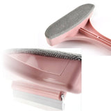 Darrahopens Home & Garden > Laundry & Cleaning Cleanix Multifunctional Glass Cleaner Screen Brush Double Sided Window Cleaning Pink