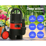 Darrahopens Home & Garden > Laundry & Cleaning Giantz 550W Water Pump Dirty Submersible Sump Swim Pool Flooding Pond Clean