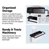 darrahopens Home & Garden > Laundry & Cleaning Sink Aid Self Draining Caddy Kitchen Sponges Brush Soap