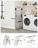 Darrahopens Home & Garden > Laundry & Cleaning SONGMICS Foldable 2-Level Clothes Airer