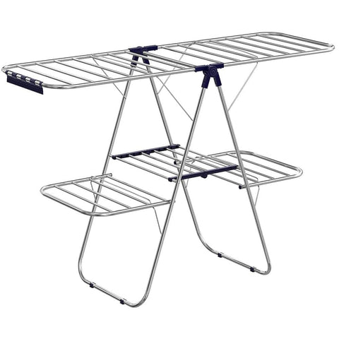 Darrahopens Home & Garden > Laundry & Cleaning SONGMICS Foldable 2-Level Clothes Airer