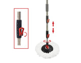 darrahopens Home & Garden > Laundry & Cleaning Spin Rotating Mop and Bucket Set with Wheels and 4 Microfibre Mop Heads