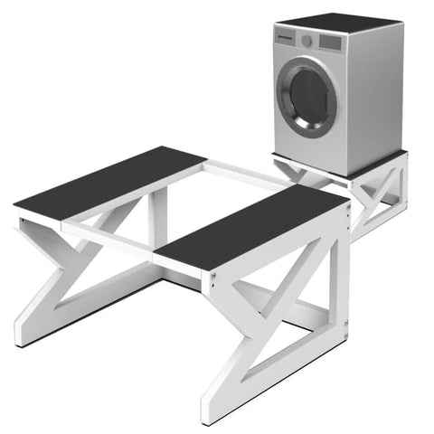 Darrahopens Home & Garden > Laundry & Cleaning Washing Machine Pedestal Raiser Laundry Dryer Stand Base Holder 120kg Anti Slip