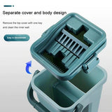 Darrahopens Home & Garden > Laundry & Cleaning Wet Dry Flat Mop and Bucket Floor Cleaner Set with 2 Pads