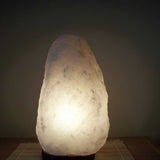 Darrahopens Home & Garden > Lighting 12V 12W 1-2Kg Himalayan White Salt Lamp Crystal Rock Natural Shape Unique Lamps
