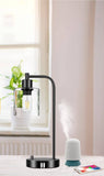 Darrahopens Home & Garden > Lighting 2x Pack Industrial Table Lamp with 2 USB Port for Bedside Nightstand Desk and Living Room Office (Bulb not Included)
