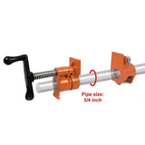 darrahopens Home & Garden > Lighting 3/4" Wood Gluing Pipe Clamp Set (4 Pack) Heavy Duty PRO Woodworking Cast Iron