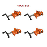 darrahopens Home & Garden > Lighting 3/4" Wood Gluing Pipe Clamp Set (4 Pack) Heavy Duty PRO Woodworking Cast Iron