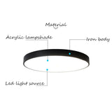darrahopens Home & Garden > Lighting 30CM LED Ceiling Light Modern Surface Mount Flush Panel Downlight Ultra-thin