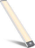 Darrahopens Home & Garden > Lighting 54 LED Rechargeable Under Cabinet Night Lighting for Kitchen and Bedroom (Silver and Yellow Light)