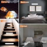 Darrahopens Home & Garden > Lighting 54 LED Rechargeable Under Cabinet Night Lighting for Kitchen and Bedroom (Sliver and White Light)