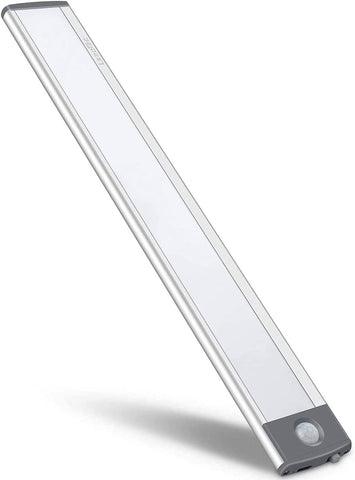 Darrahopens Home & Garden > Lighting 54 LED Rechargeable Under Cabinet Night Lighting for Kitchen and Bedroom (Sliver and White Light)
