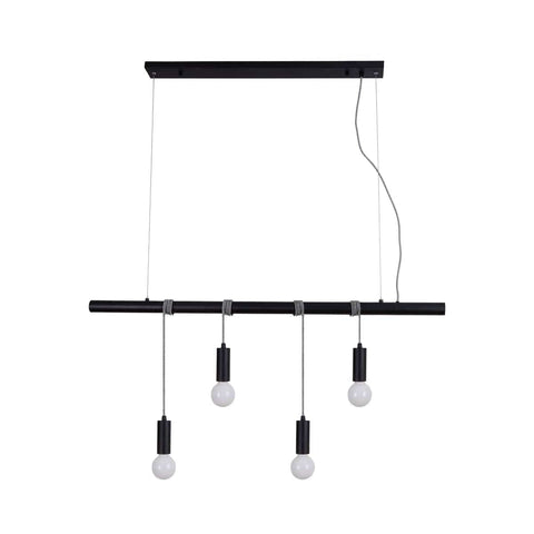 Darrahopens Home & Garden > Lighting Bikkel 4 Lights Pendant Light - Black