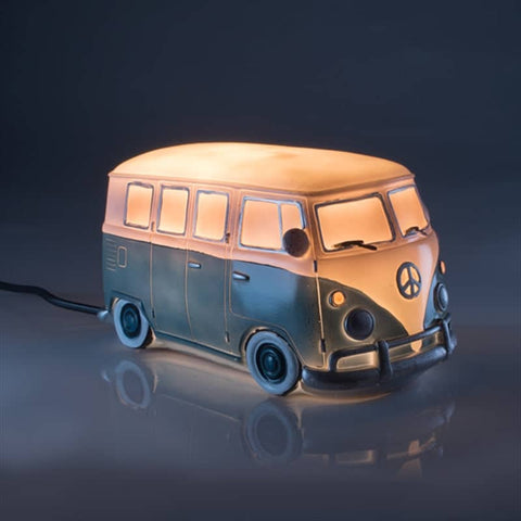 darrahopens Home & Garden > Lighting Blue Metal Look Combi Table Lamp